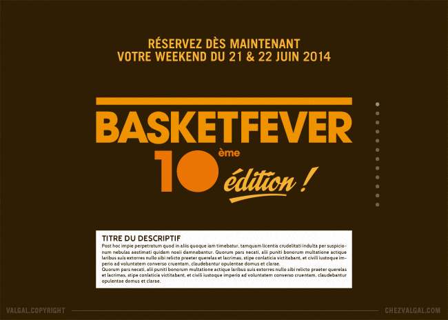 Affiche Tournoi Basket-ball Communication Tournoi Basket-ball