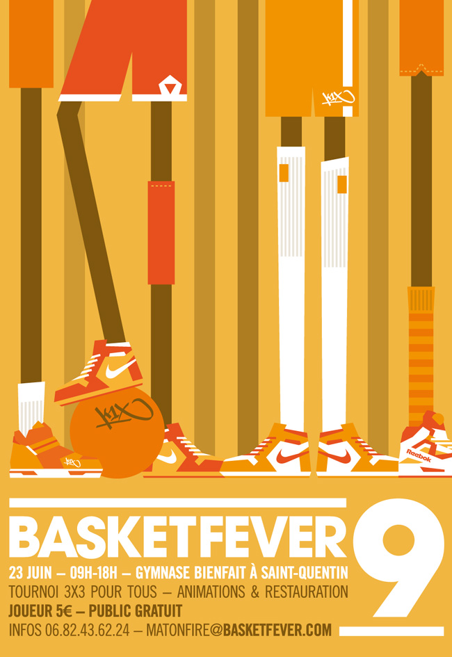 Affiche Tournoi Basket-ball Communication Tournoi Basket-ball