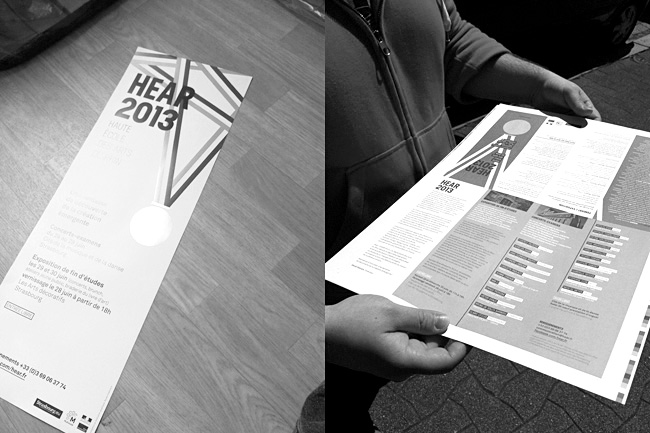 Communication &eacute;v&eacute;nementielle - Catalogue d'exposition - HEAR 2013