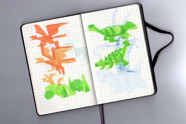 Dinoctober - Croquis